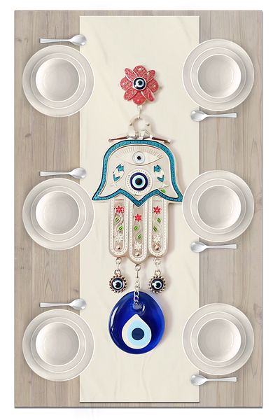 Bertille Home Σειρά Evil Eye 140x40 cm Digital Printed Runner (Evil Eye)