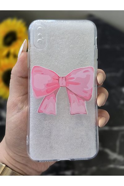 SUPER FRAME حافظة هاتف شفافة مطبوعة متوافقة مع هاتف Iphone X وXs
