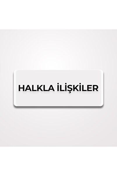 Trend Pleksi توجيه (علاقات بيضاء 25 سم × 10 سم)