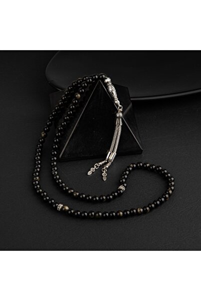 Genel Markalar Golden Obsidyen Doğal Taş Tesbih 99luk – 6mm