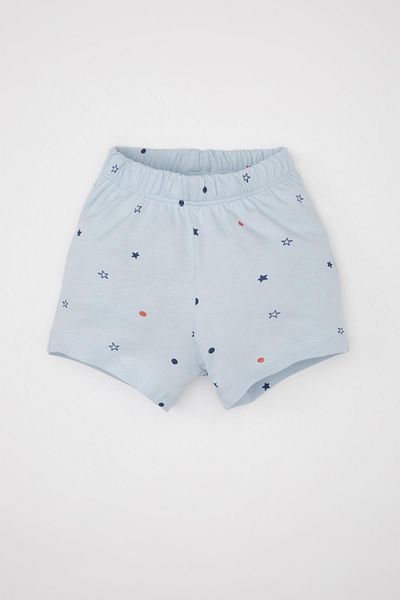 DeFacto Baby Boy Pajamas Set Combed Cotton Printed Short Sleeve Top Shorts C3532A524Hs