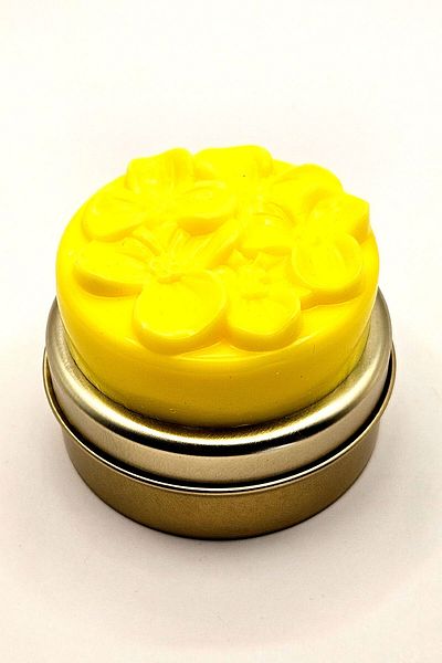 FANTASTİK SANAT ATÖLYESİ Gold Metal Decorative Soap - Holiday and Travel Soap with High Glycerin and Honey Scent