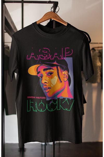 Fuddy Moda Μπλουζάκι ASAP Rocky Printed Unisex Oversize