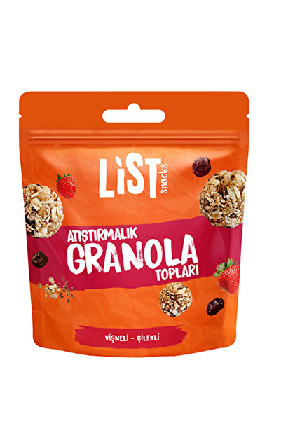 List Nuts List Snacks Vişneli Çilekli Granola Topları 30 g