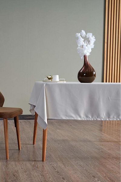 Mr. Stock Satin Tablecloth - Authentic and Modern, Matte Satin, Easy to Clean, Rectangular 140X140 cm