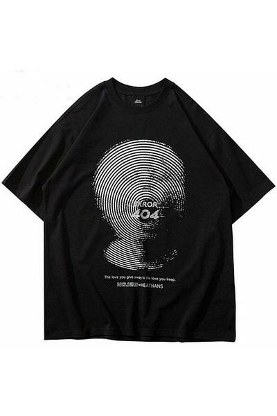 Gofeel Σφάλμα 404 Λεπτομερές μπλουζάκι Unisex Oversize