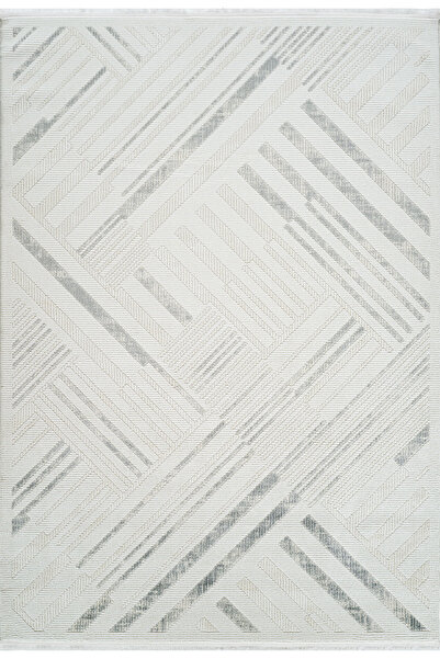 Kaşmir Halı 7/24 Elegante Lumina Grey Salon Mutfak Halısı Yolluk