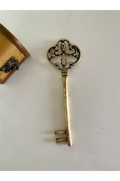 hediye PİRİNÇ DÖKÜM KİLİSE ANAHTARI DEKORLUK ANTİK GÖRÜNÜMLÜ ANAHTAR HEDİYELİK EŞYA SÜS HEDİYE