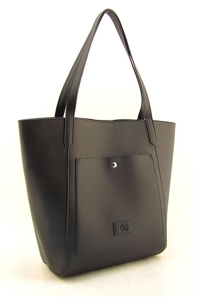 HNB Women's Black Tote Large Shoulder Bag