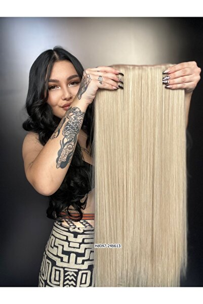 Suzan Peruk Düz Yarımay Çıtççıt ve 2 yan hediyesi Tak ve çık doğal görünümlü ...