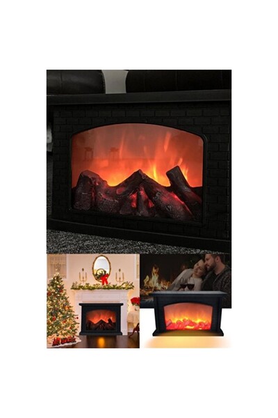 MOBGİFT mobgift  ŞÖMİNE DEKORATİF YATAK ODASI VE SALON IÇİN SAUNA ŞÖMİNE LEDL...