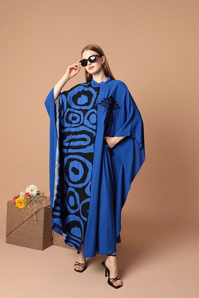 lovebox Γυναικείο φόρεμα New Season από ύφασμα βισκόζης με κεντημένο γιακά
