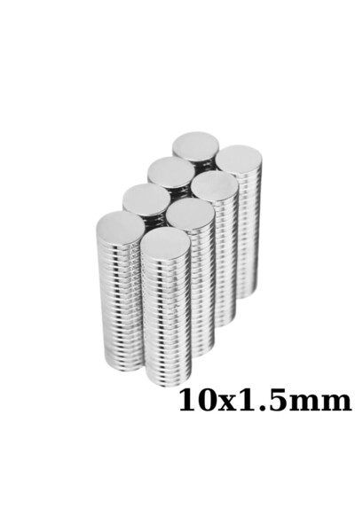 Motorobit 10x1.5mm Neodyum Güçlü Mıknatıs - Neodim Magnet