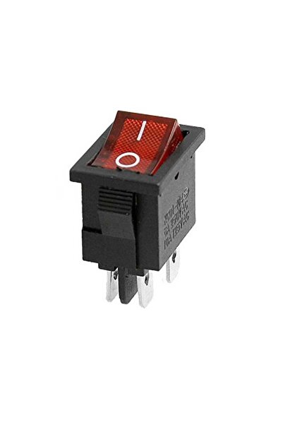 Motorobit KCD1 Kırmızı Işıklı OnOff Anahtar 4 Pin