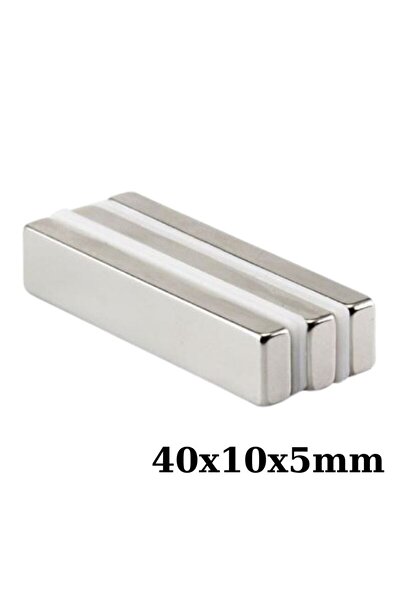 Motorobit 40x10x5mm Neodyum Güçlü Mıknatıs - Neodim Magnet