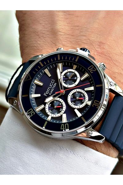 Ferrucci Function FCF.03345FS.02 Silicone Band Men's Wristwatch