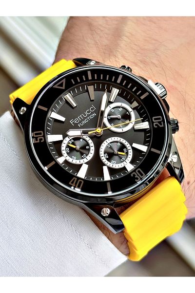 Ferrucci Men's Silicone Cord Wristwatch - FCF.03345FS.06 Function