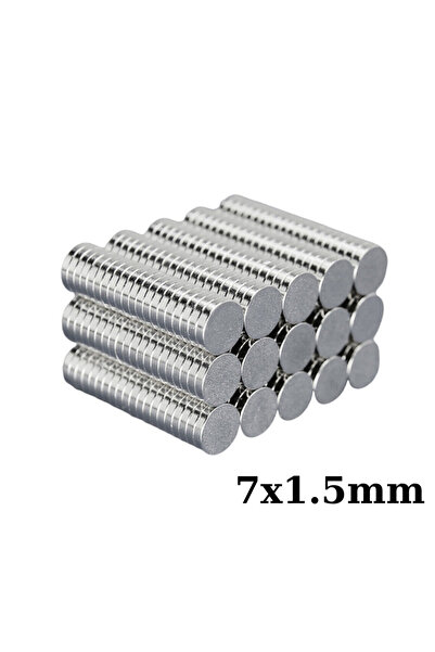Motorobit 7x1.5mm Neodyum Güçlü Mıknatıs - Neodim Magnet