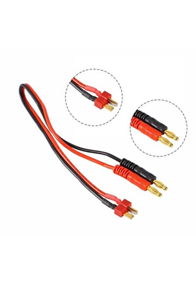 Motorobit 4mm Banana - Erkek T Plug Dönüştürücü Kablo - 30cm