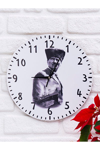 Deep Craft Ceas de perete decorativ din lemn pentru salon, birou, birou, desi...