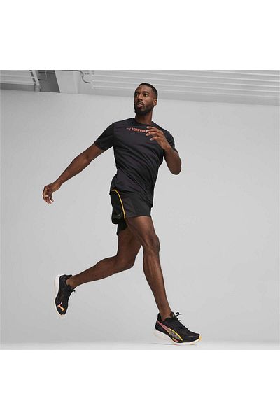 Puma ΜΠΛΟΥΖΑ RUN FAVORITE SS ΜΕ ΓΡΑΦΙΚΑ
