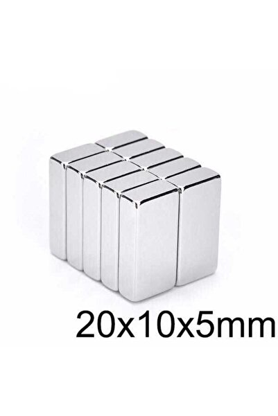 Motorobit 20X10x5mm Neodyum Güçlü Mıknatıs - Neodim Magnet