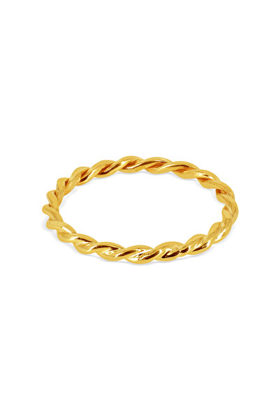 Keops Pırlanta Sarı Burgu Vintage Altın Alyans Erkek Modeli