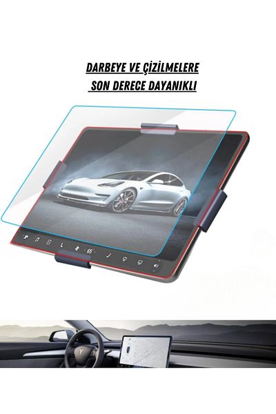 UniqAnatolia Tesla Model 3 and Model Y 15 Inch Navigation Multimedia Compatible Nano Screen Protector