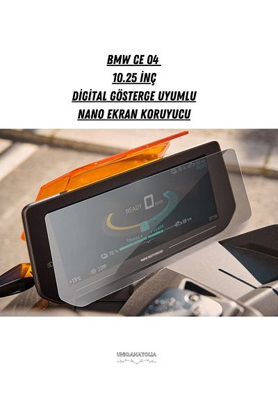 UniqAnatolia BMW CE 04 Motorcycle - 10.25 inch Digital Instrument, Nano Screen Protector
