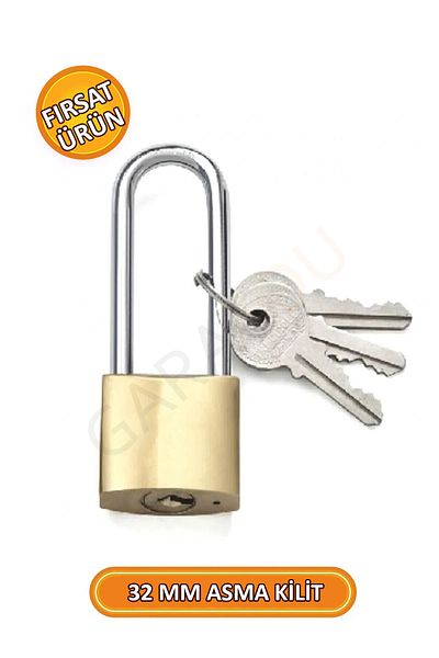 garaccu Sturdy and Durable Yellow Padlock 32mm Long