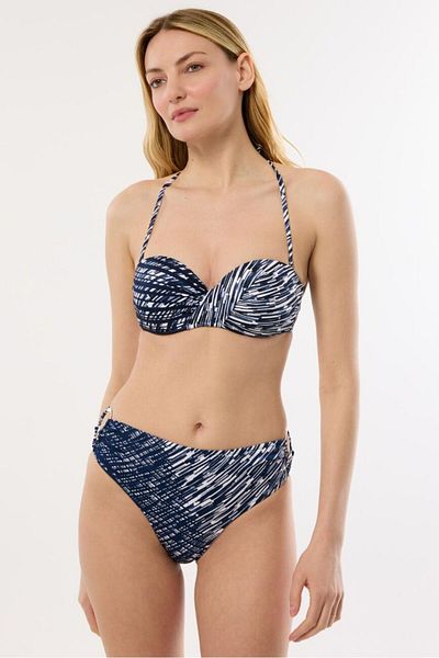 AYYILDIZ 4600 Navy Blue Strapless Bikini Set