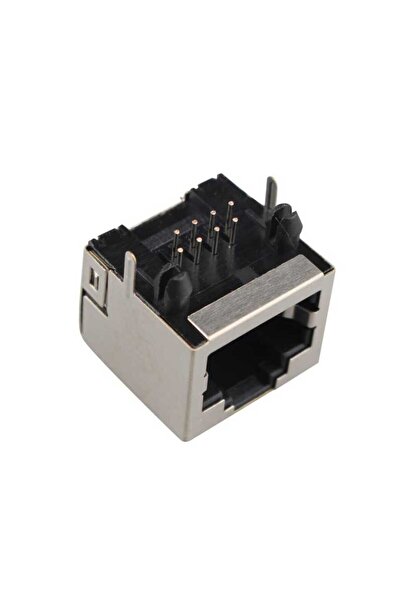 Motorobit RJ45 Dişi Ethernet Konnektörü - PCB Tipi 16x16x13mm