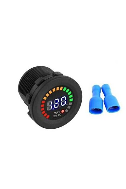Motorobit 12V Araç Akü Kapasite Göstergesi 5-36V Voltmetre