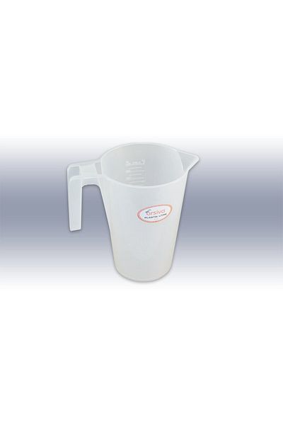 Kumsal Mutfak 1 Liter Polypropylene Plastic, Graduated Measuring Cup, Beaker, Carafe, Mug (1000 ml)