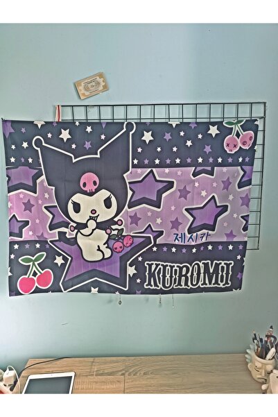 GALAXYBUTIQE Куроми Таблица Тъкан Дигитален печат Стена Килим