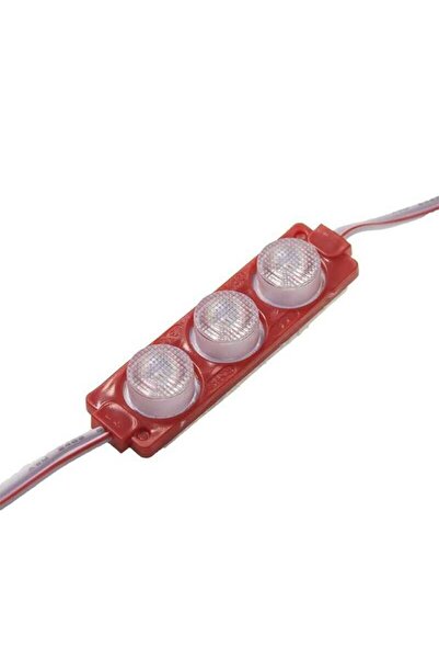 Genel Markalar 3W Mercekli Modül 3lü Led - Kırmızı 12V