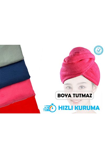Bursa Cotton MICROFIBER TOWEL HAIR CONTAINER, NOT HOLDING HAIR DYE, PRACTICAL USE, HEAD TOWEL