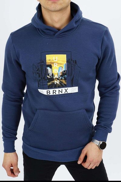 DYNAMO Ανδρικό φούτερ Indigo Hooded 6739