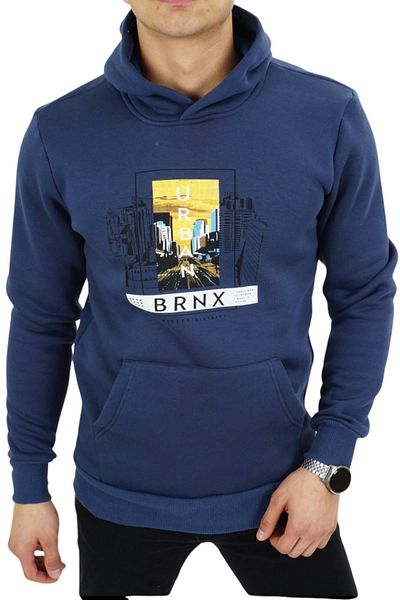 DYNAMO Ανδρικό φούτερ Indigo Hooded 6739