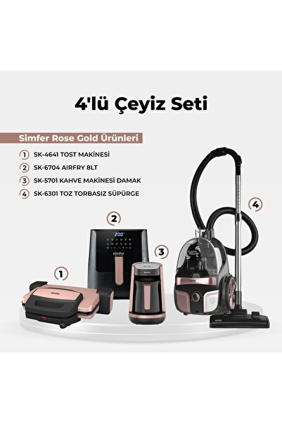 Simfer 4 lü  çeyiz seti