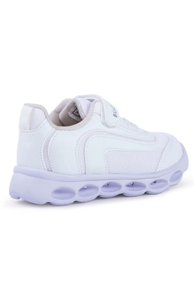 BUCKHEAD 4309 Lexi White Lighted Children's Sports Shoes