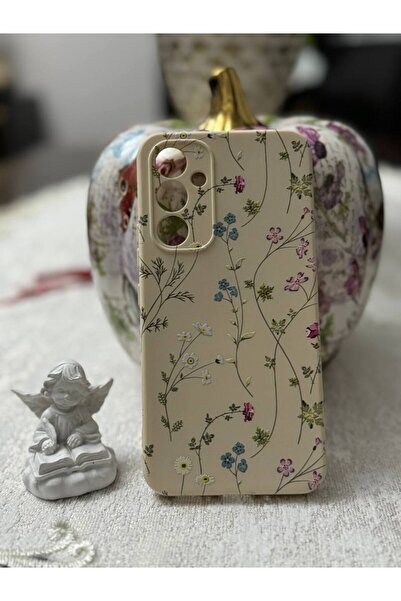 kalimera Samsung S21Fe Uyumlu Silikon İçi Kadife Kamera Korumalı Lansman Desenli Telefon Kılıfı