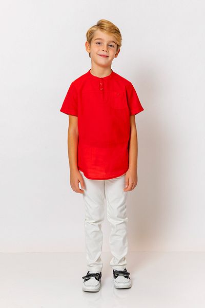 incity Boy's Judge Collar Three Button Shirt