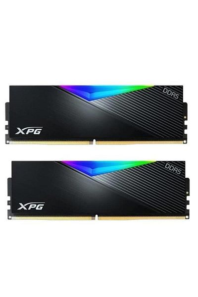 XPG 32 جيجابايت (2 × 16 جيجابايت) DDR5 6400 ميجا هرتز CL30 DUAL KIT RGB PC RAM LANCER BLACK X5U6400C3216G-DCLARBK