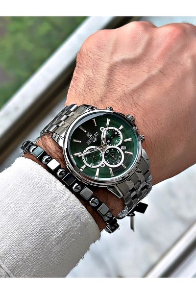Reward Men's Sports Watch - Smoke Color, Steel Cord, Bracelet Gift, Sports Functions Active