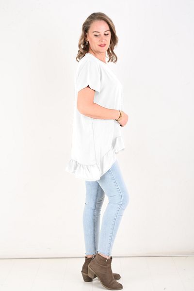 KSV Collection Γυναικείο τουνίκ με βολάν μέχρι το πάτωμα