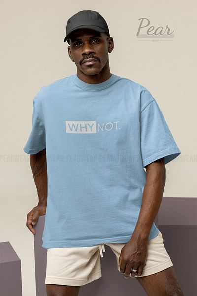 Pear Wear Γιατί όχι τυπωμένο Unisex T-Shirt Oversize T-shirt