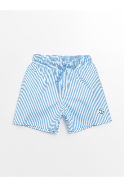 LC Waikiki LCW Baby - شورت سباحة مخطط بخصر مطاطي للأطفال الرضع