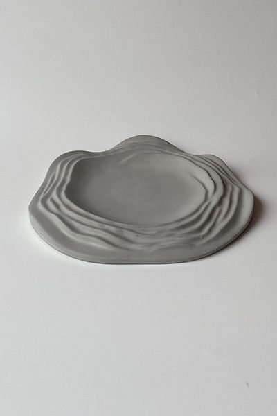 sin istanbul Layered Plate Presentation Holder 20 cm Gray