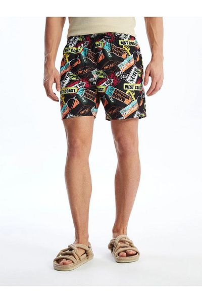 LC Waikiki LCW SWIMWEAR Short Size Patterned Men's Swim Shorts